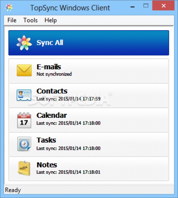 TopSync Windows Client screenshot
