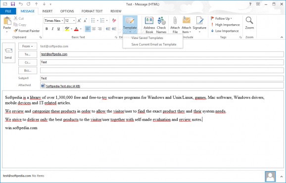 Topalt Email Templates for Outlook screenshot