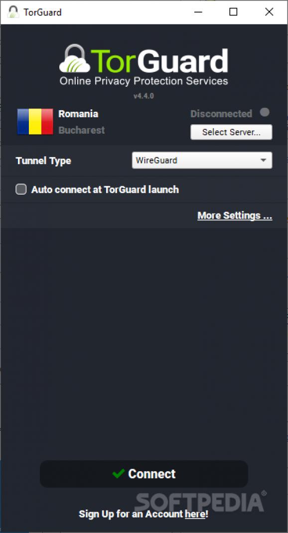 TorGuard screenshot