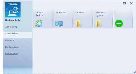 Toshiba Desktop Assist screenshot