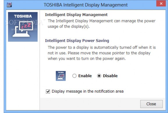 Toshiba Intelligent Display Management screenshot