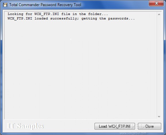 Total Commander Password Recovery Tool screenshot