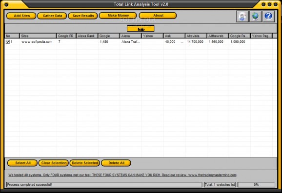 Total Link Analysis Program screenshot