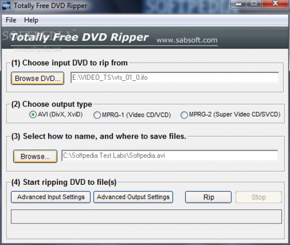 Totally Free DVD Ripper screenshot