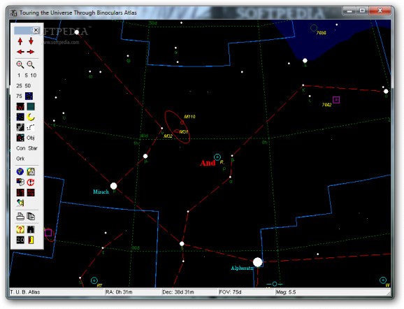 Touring the Universe through Binoculars Atlas screenshot