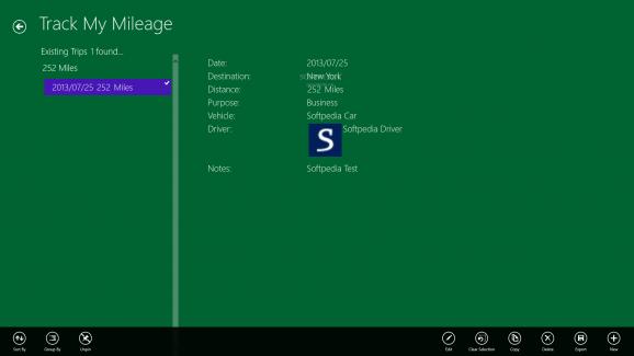 Track My Mileage for Windows 10/8.1 screenshot