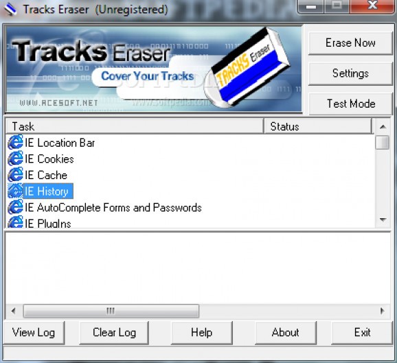 Tracks Eraser screenshot