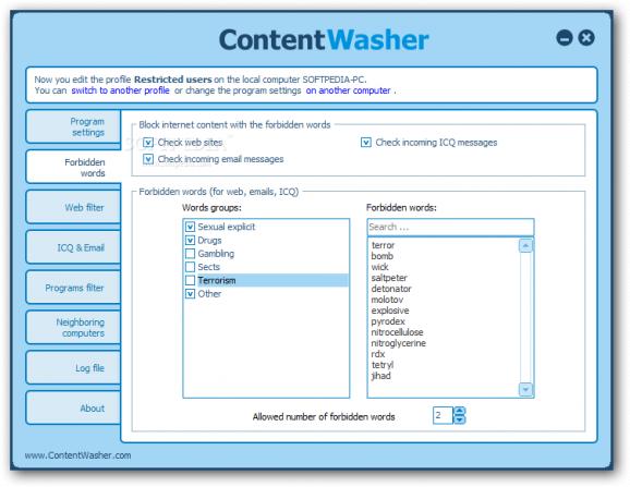 ContentWasher screenshot