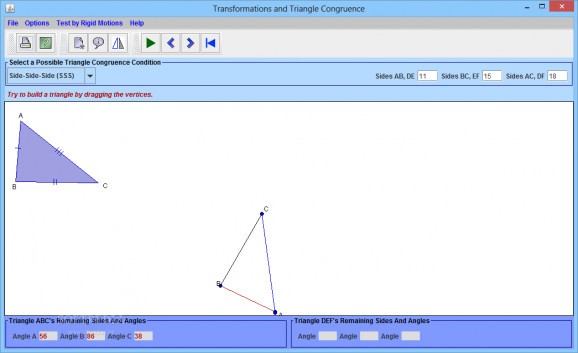 Transformations and Triangle Congruence screenshot
