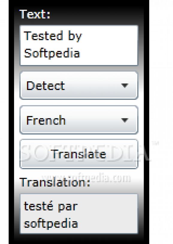 Translator Gadget screenshot