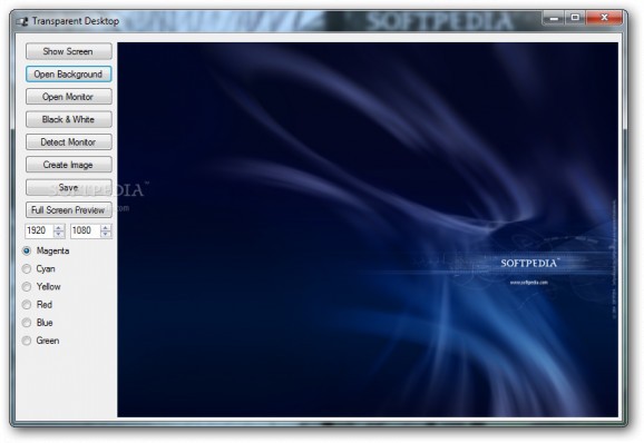 Transparent Desktop screenshot