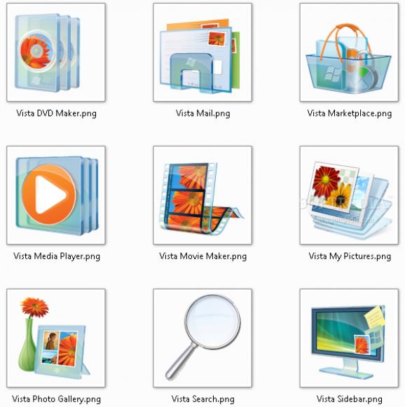 Transparent Vista Icon Pack screenshot