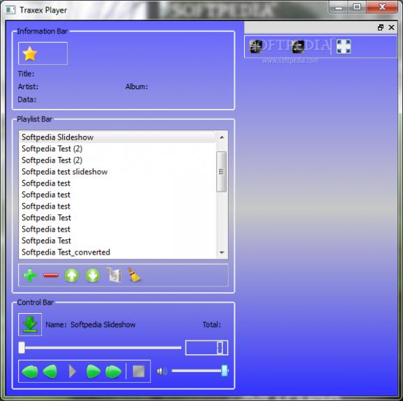 Traxex Player screenshot