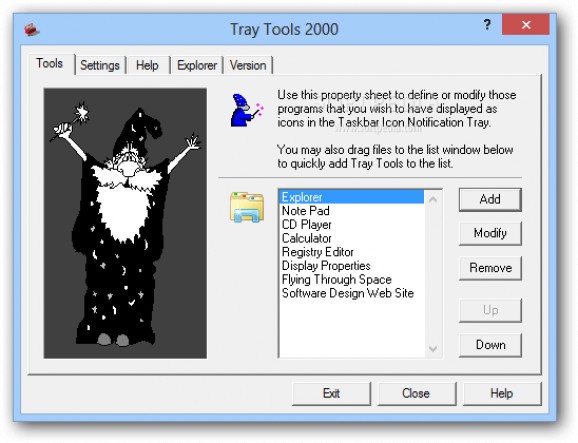 Tray Tools 2000 screenshot