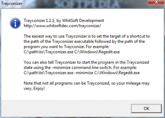 Trayconizer screenshot