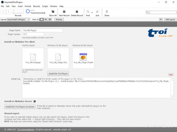Troi File Plug-in screenshot