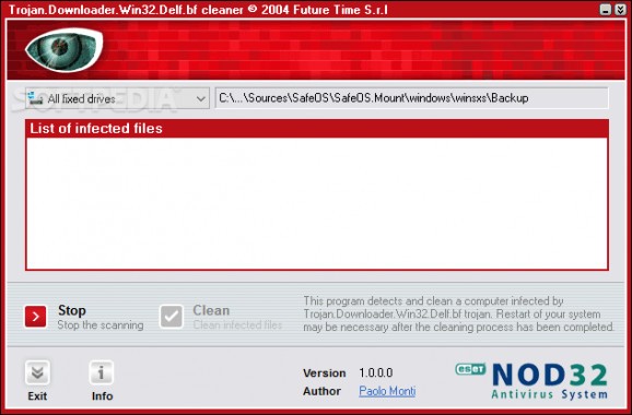 Trojan.Downloader.Win.32.Delf.bf Cleaner screenshot