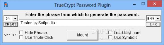 TrueCrypt Password Plugin screenshot