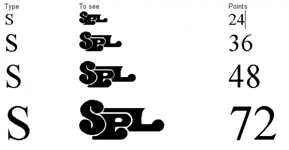 TrueType Logo Fonts screenshot