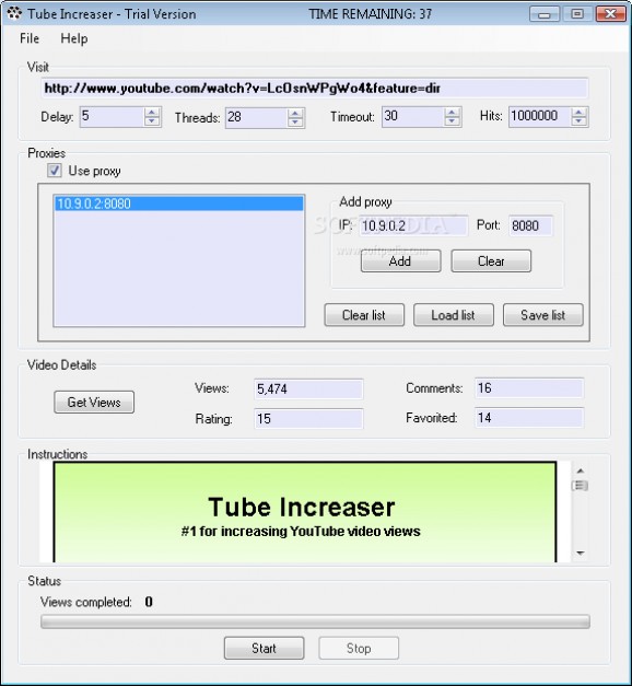 Tube Increaser screenshot