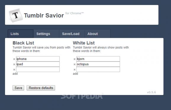 Tumblr Savior for Chrome screenshot