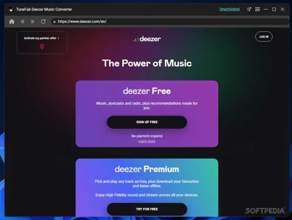 TuneFab Deezer Music Converter screenshot