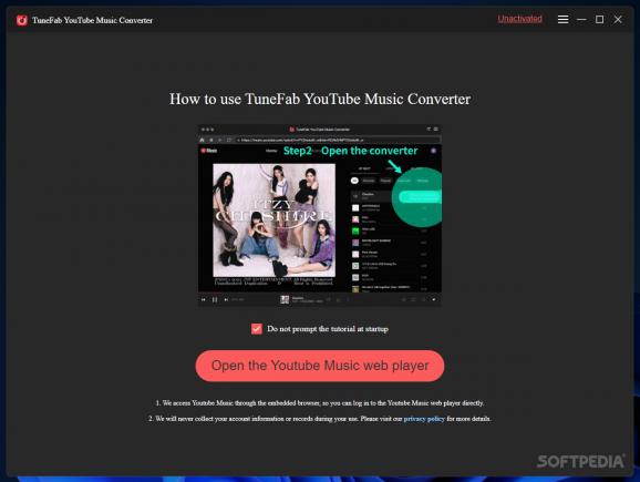 TuneFab YouTube Music Converter screenshot