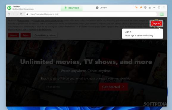 TunePat Netflix Video Downloader screenshot