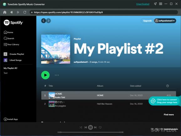 Tunesolo Spotify Music Converter screenshot