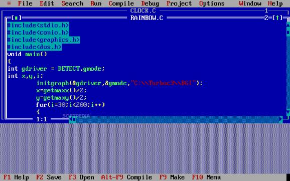 TurboC++ for Windows screenshot