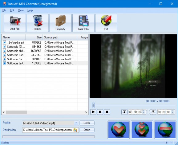 Tutu AVI MP4 Converter screenshot