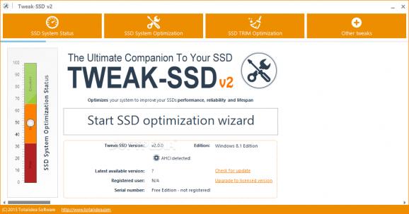 Tweak-SSD screenshot