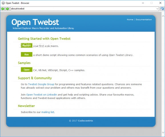 Open Twebst screenshot
