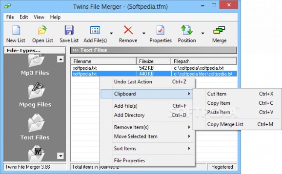 Twins File Merger screenshot