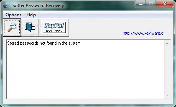 Twitter Password Recovery screenshot