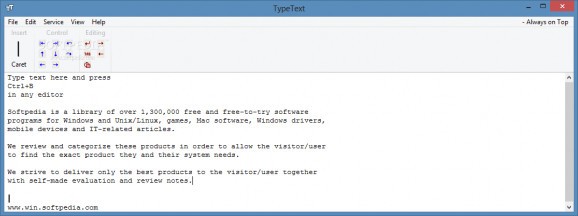 TypeText screenshot