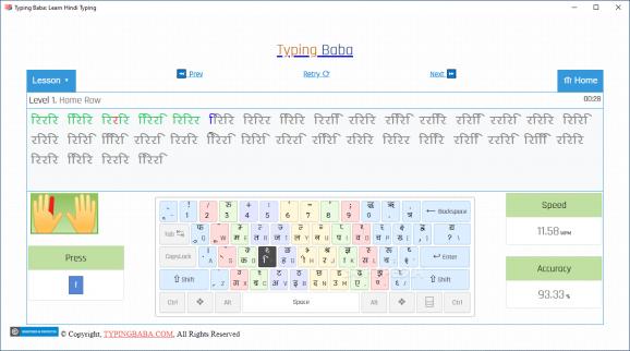 Typing Baba: Learn Hindi Typing screenshot
