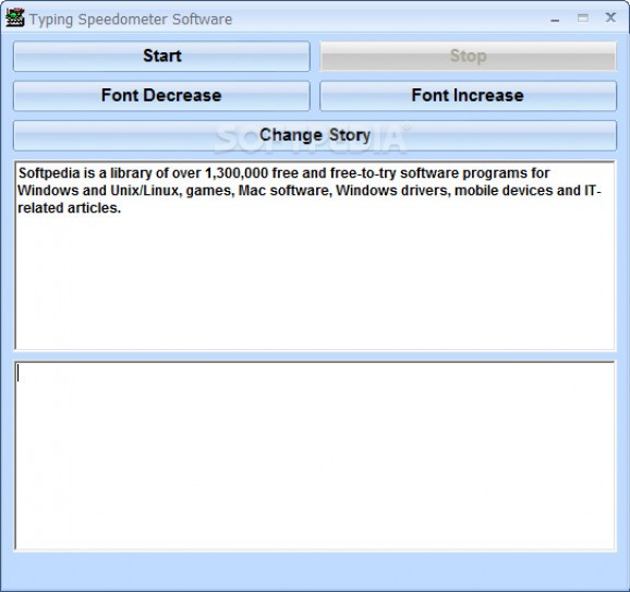Typing Speedometer Software screenshot