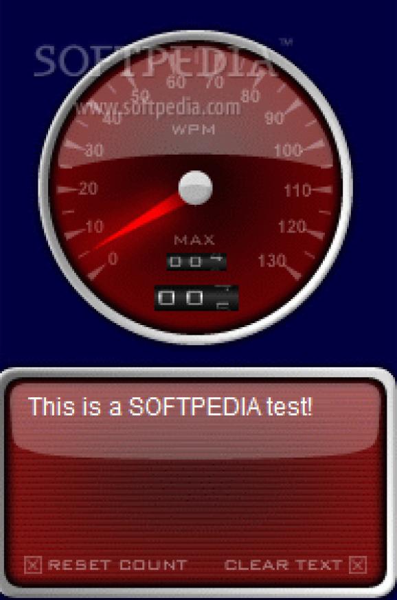 Typing Speedometer screenshot