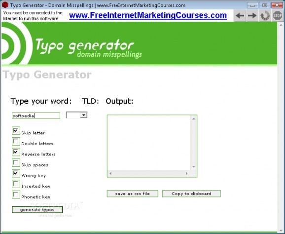 Typo Generator - Misspelled Domains screenshot