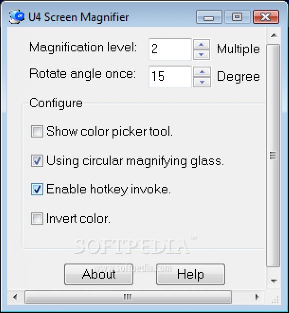 U4 Screen Magnifier screenshot
