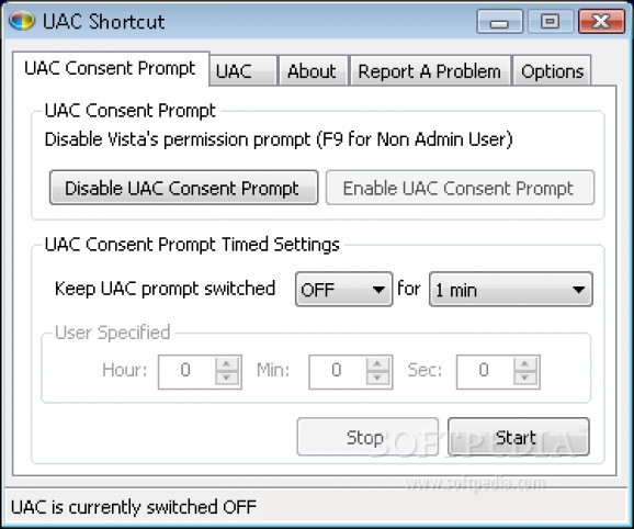 UAC Shortcut screenshot