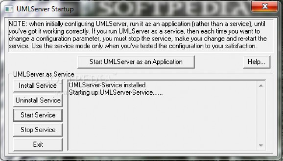 UMLServer screenshot