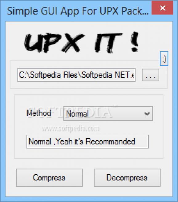 UPX IT screenshot