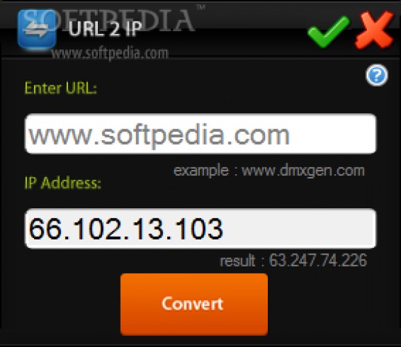 URL 2 IP Portable screenshot