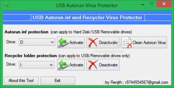 USB Autorun Virus Protector screenshot
