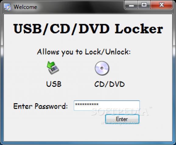 USB/CD/DVD Locker screenshot