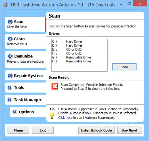 USB Flash Drive Autorun Antivirus screenshot