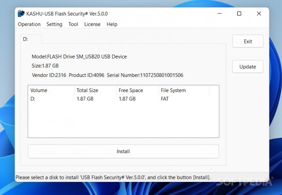 USB Flash Security# screenshot