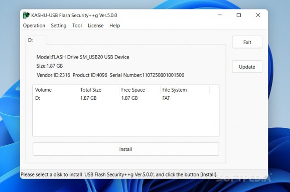 USB Flash Security++g screenshot